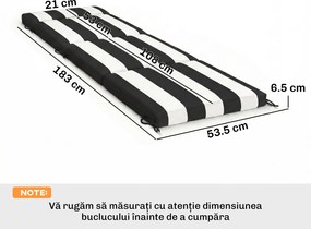 Outsunny perne impermeabile pentru mobilier de piscină, perne mari pentru șezlonguri, perne șezlonguri de exterior | Aosom Romania