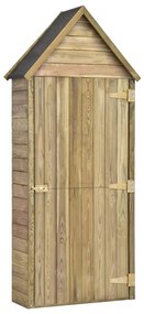 Magazie unelte de gradina cu usa 77x28x178 cm lemn pin tratat 77 x 28 x 178 cm