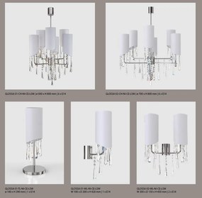 Candelabru modern design deosebit Cristal Bohemia Exclusive GLOSSA 02-CH