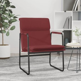 351364 vidaXL Scaun de relaxare, roșu vin, 55x64x80 cm, piele artificială