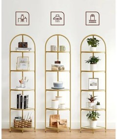 Bibliotecă GLASY aurie