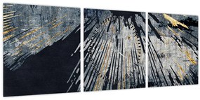 Tablou - Abstract (cu ceas) (90x30 cm)