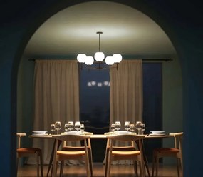 Candelabru din alama stil modern Art Deco Spheres