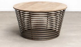 Masuta de cafea, rotunda, din lemn de mango, Round Spring