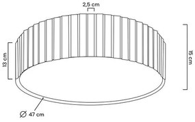 Plafoniera, Lustra aplicata LED design modern CROWN