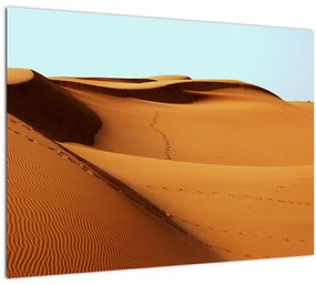 Tablou - Pași în deșert (70x50 cm), în 40 de alte dimensiuni noi