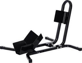 HOMCOM Suport pentru Motocicletă Reglabil pe 3 Nivele, Sistem de Blocare Roți Motocicletă în Metal cu Găuri, 60x55x43 cm, Negru
