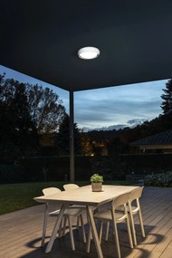 Plafoniera LED exterior iluminat minimalist IP44 ANGA 29cm alba