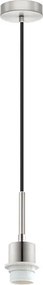 Brilagi - Lustră LED suspendată pe cablu NUBILA 1xE27/60W/230V Ø 14 cm negru/maro deschis