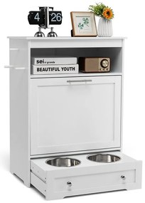 Dulap din lemn pentru hrănirea animalelor de companie