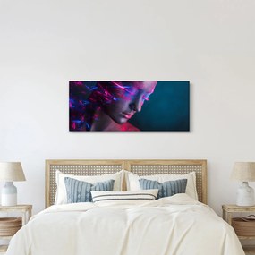 Tablou strălucitor a femeii (120x50 cm)