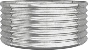 vidaXL Jardinieră argintiu 80x80x36 cm oțel galvanizat
