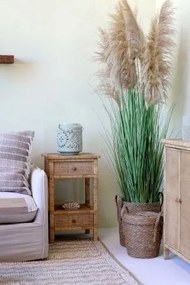 Plantă artificială decorativă, tip stuf verde, H170 cm, „Fleur”