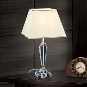 Orion LA 4-1201 - Lampă de cristal de masă VERONIQUE 1xE27/60W/230V crem/auriu