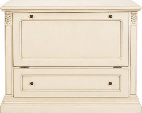 Comodă lemn masiv Bernhard, 119,5 × 52,5 × 83 cm