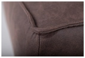 Taburet maro cu tapițerie din imitație de piele Copenhagen – Scandic