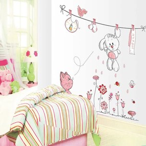 Sticker perete Pink Bunny