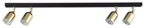 Spot TOP 4xGU10/10W/230V negru/auriu
