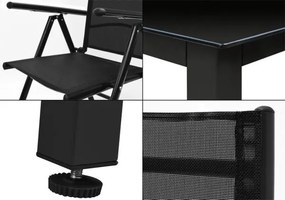 Deuba Ansamblu aluminiu ALU 1 + 8 - Negru