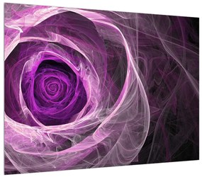Tablou modern cu trandafir violet (70x50 cm), în 40 de alte dimensiuni noi