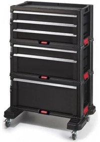 Keter Cabinet pe roți cu 6 sertare , negru
