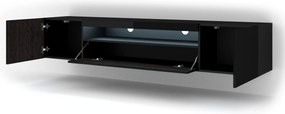 Masă TV/Dulap Aurora 200 (Negru lucios) (LED). 1057712