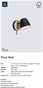 Aplica de perete design modern THEO 2112631003 NL
