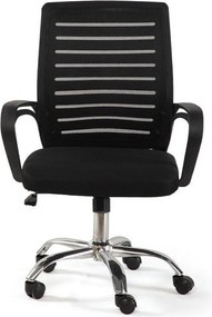 Scaun de birou negru tapițat Evon – Bonami Essentials