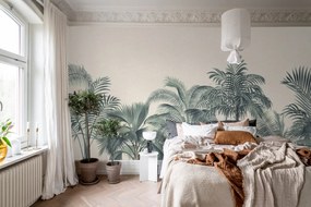 Fototapet, Retro Jungle, Turquoise, Rebel Walls