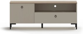 Dulap TV Demandaron 1 (taupe + stejar silverjack). 1116813