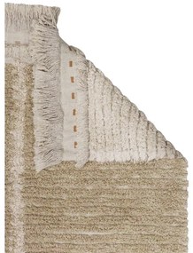 Covor tip traversă bej din bumbac 80x230 cm Duetto Sage – Lorena Canals