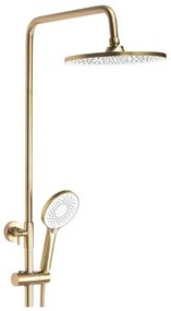 REA-P2400 - Set de duș AVALON cu baterie, finisaj auriu periat