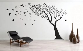 Autocolant de perete pentru interior cu motiv de copac 200 x 200 cm