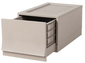 Cutie de depozitare modulară Wave Junior Wood fărăroți 43,4 x 27,2 x 22 cm, Îngust - 1 sertar