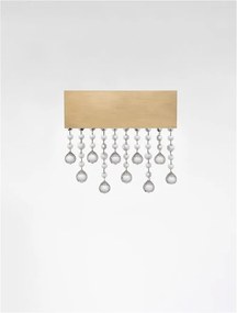 Aplica LED de perete stil elegant CRISTA aurie