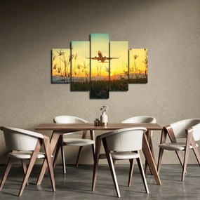 Tablou cu avionul ridicându-se spre zbor (150x105 cm)