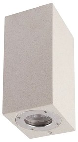 Aplica de perete iluminat exterior ambiental IP65 LEVI alba