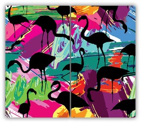 Tocator din sticla Flamingos