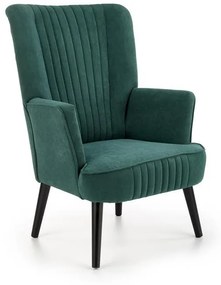 Fotoliu tapitat Delgado Velvet verde – H100 cm