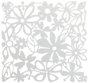 Paravan Alice, 4 panouri, lemn masiv, alb, 27 x 27,1 x 0,3 cm