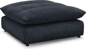 Taburet albastru închis cu tapițerie din chenille Neil – Bobochic Paris