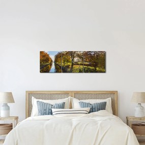 Tablou cu canal de apă (cu ceas) (90x30 cm)