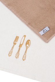 Prosoape de bucătărie HOME, 2 buc Crem-Bej / Cream-Beige Set (2 buc, 40x60 cm)