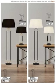 Lampadar, Lampa de podea decorativa design elegant Jazz negru