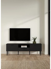 Comodă TV neagră 177x57 cm Media – Tvilum