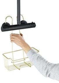 WENKO 25937100 - Coș de duș MILO 25x36 cm, inox/auriu/transparent