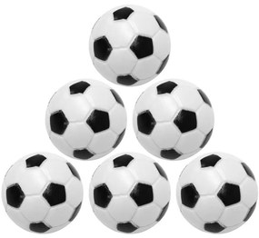 Set de 5 mingi alb/negru de fotbal de masă - 31mm