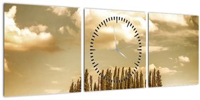 Tablou cu luncă (cu ceas) (90x30 cm)