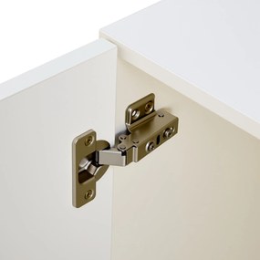 Bufet modern din MDF, spațiu de depozitare versatil pentru living, dormitor și hol, 80x36x90 cm, Alb