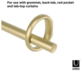 Galerie de perdea extensibilă 107-305 cm din oțel Ringlet – Umbra